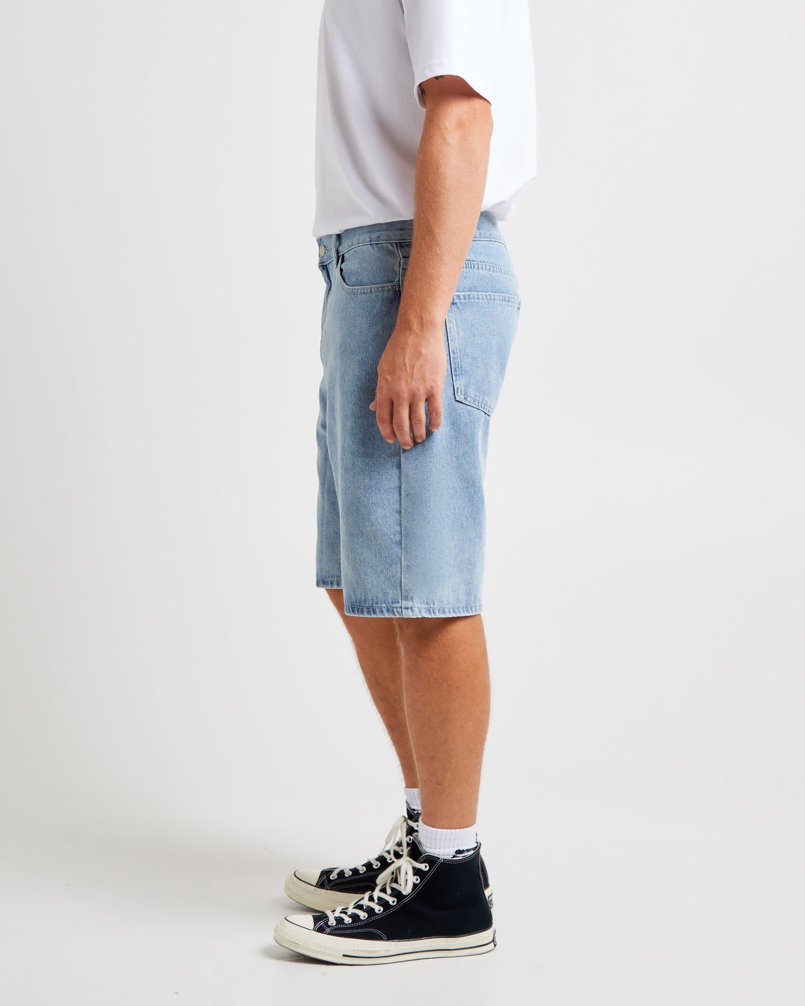 Premium Light Blue Big Ol Denim Shorts