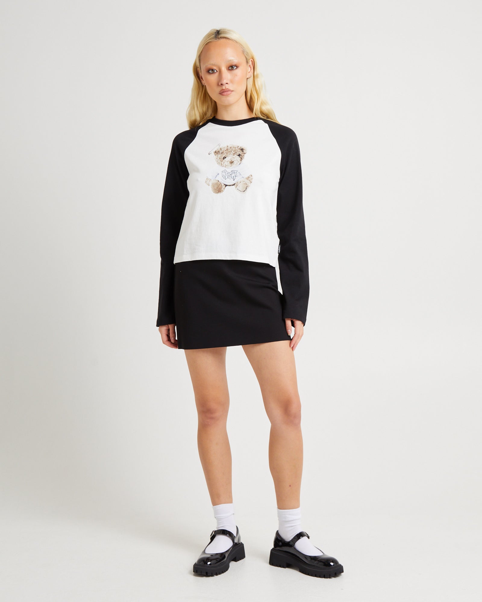 Premium Cut But Psycho Long Sleeve Raglan T-Shirt