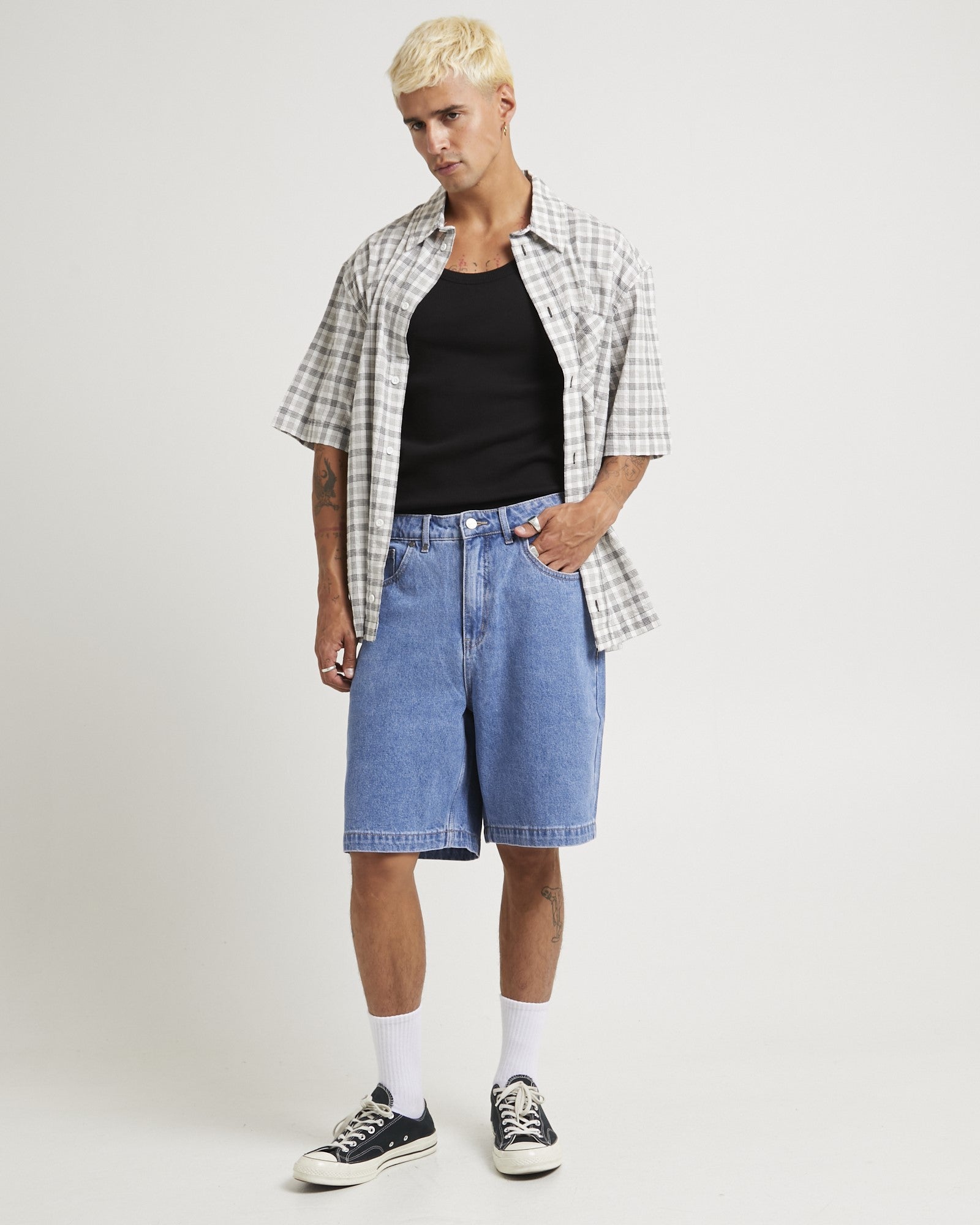 Premium Lil C Denim Baggy Shorts 22