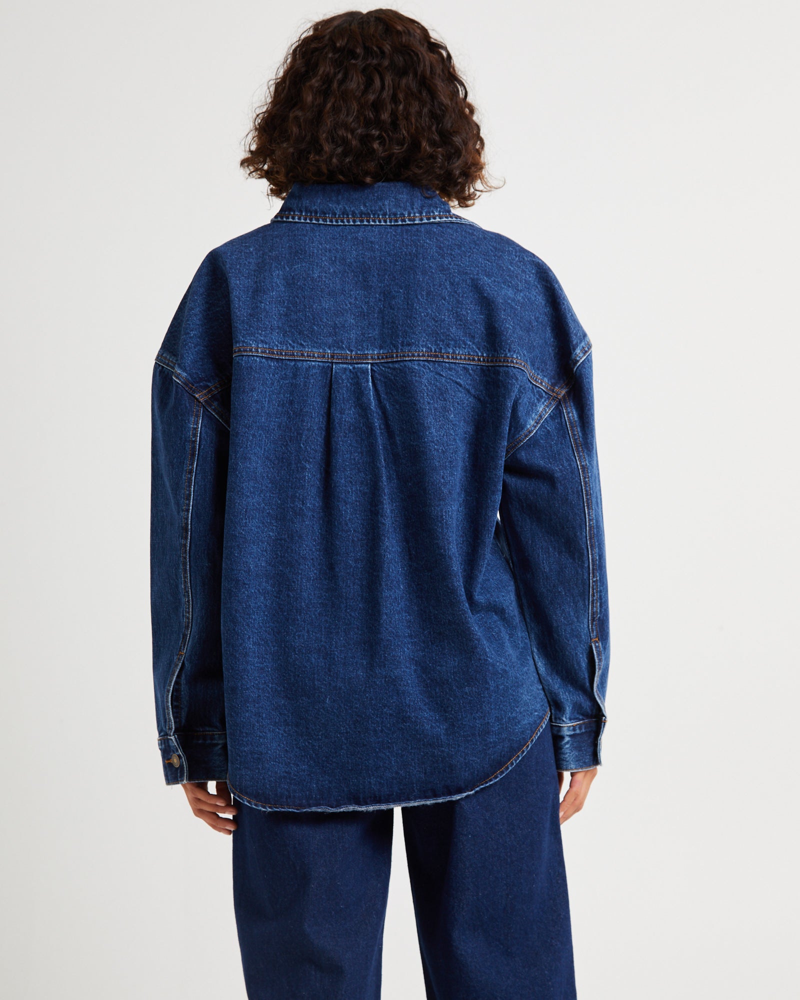 Premium Hailey Denim Shirt Jacket