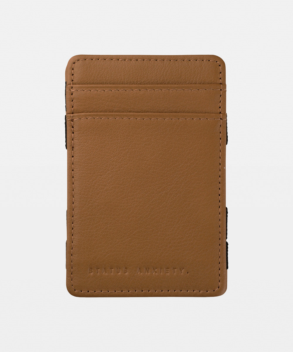 Premium Flip Tan Leather Wallet