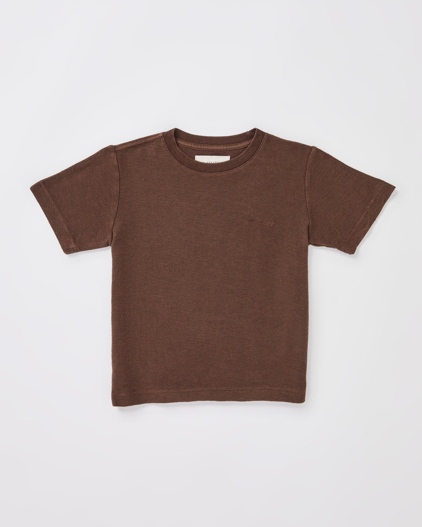 Premium Boys Ramona Cocoa Linen Short Sleeve T-Shirt