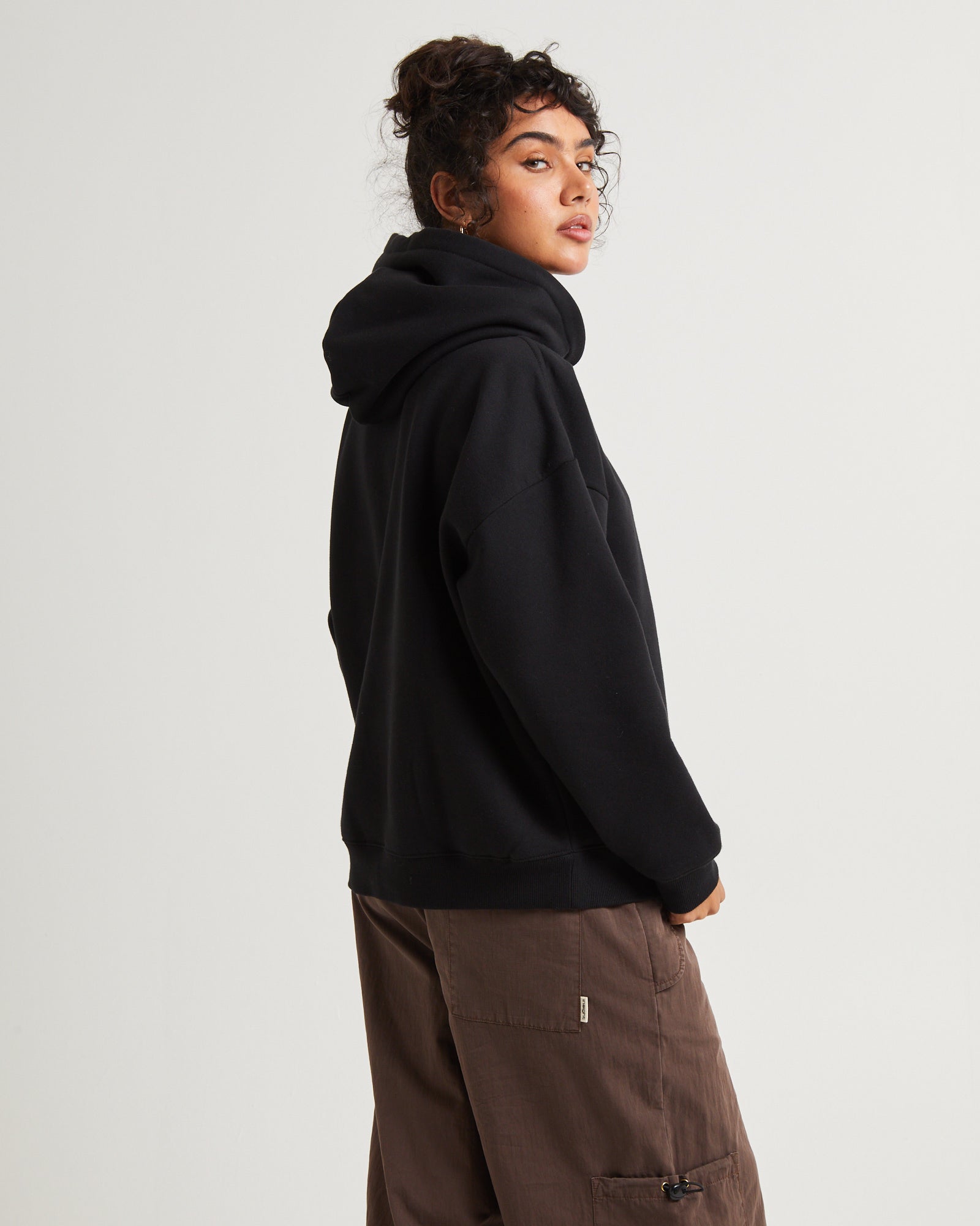 Premium Solar Fleece Hoodie in Sleek Black
