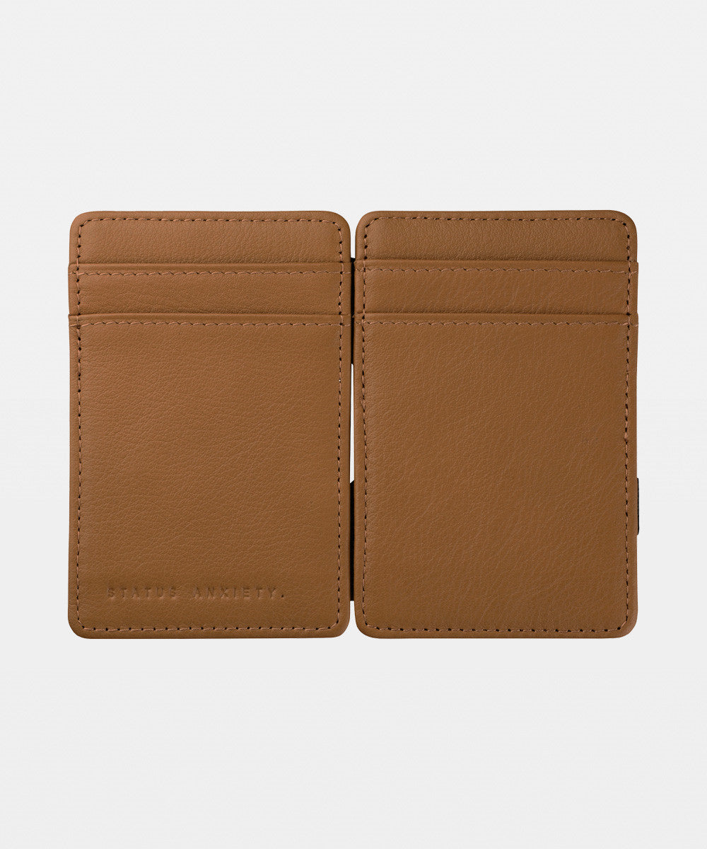 Premium Flip Tan Leather Wallet