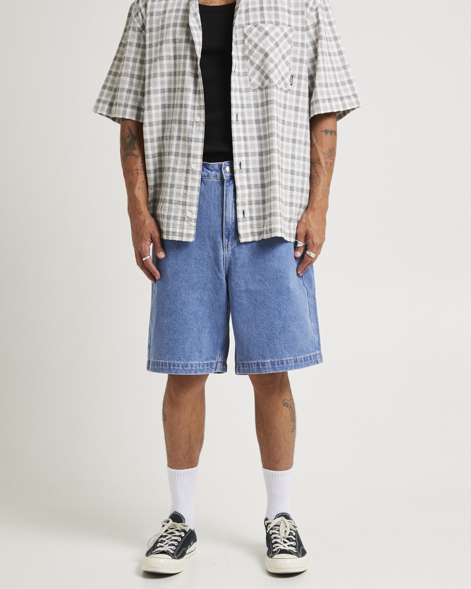 Premium Lil C Denim Baggy Shorts 22