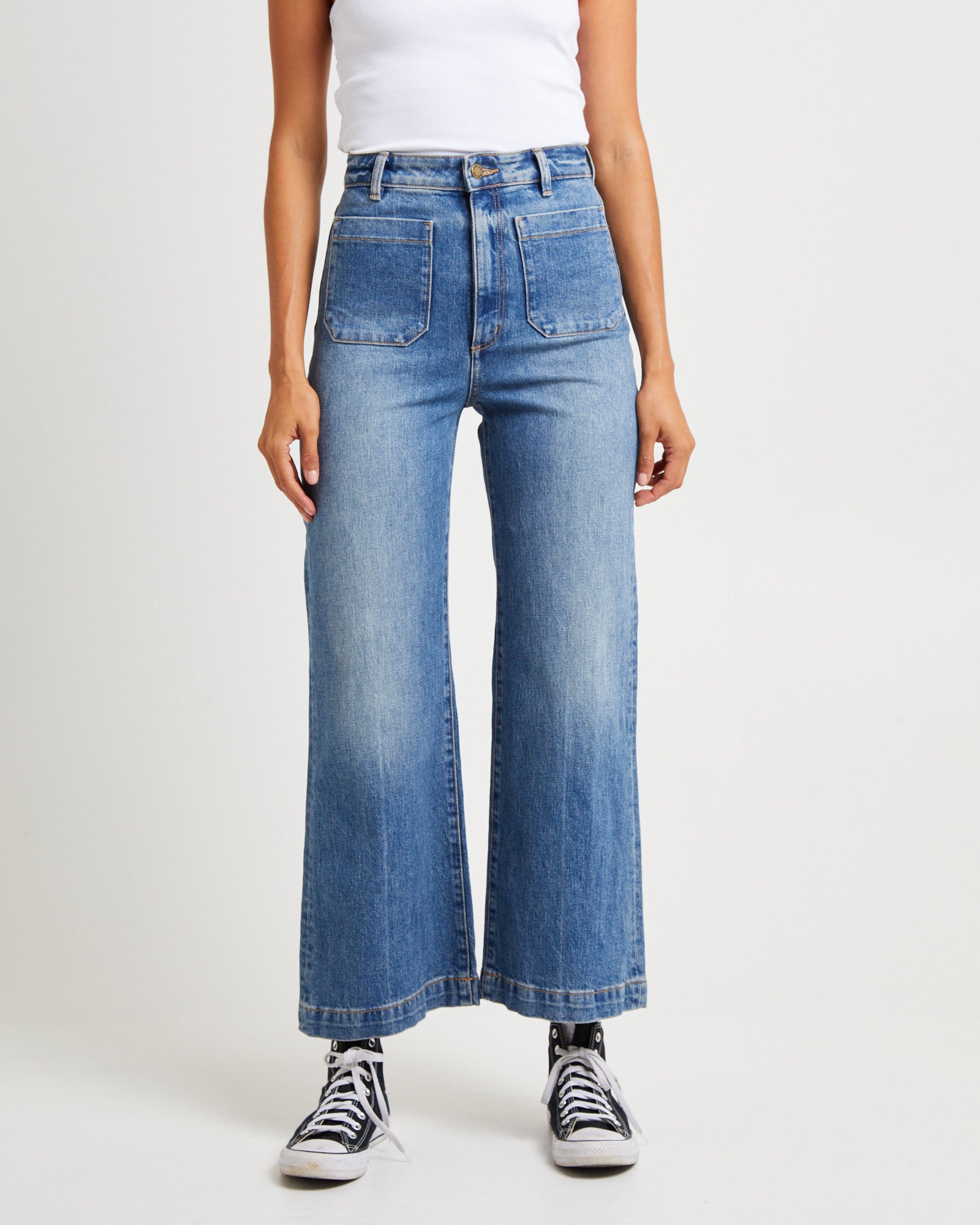 Premium Sailor Pisces Dark Vintage Denim Jeans