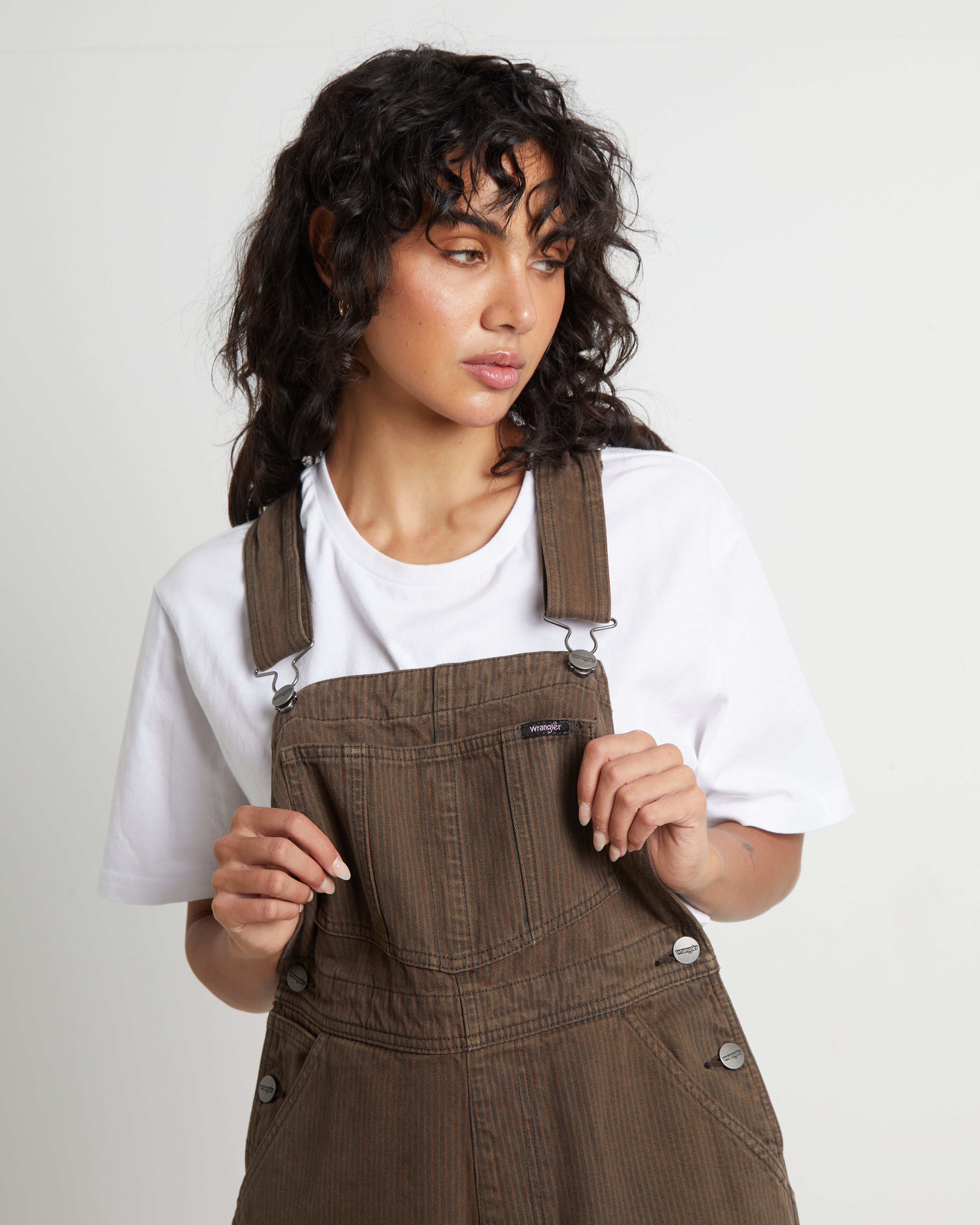 Premium Wrangler Choc Hickory Brown Overalls