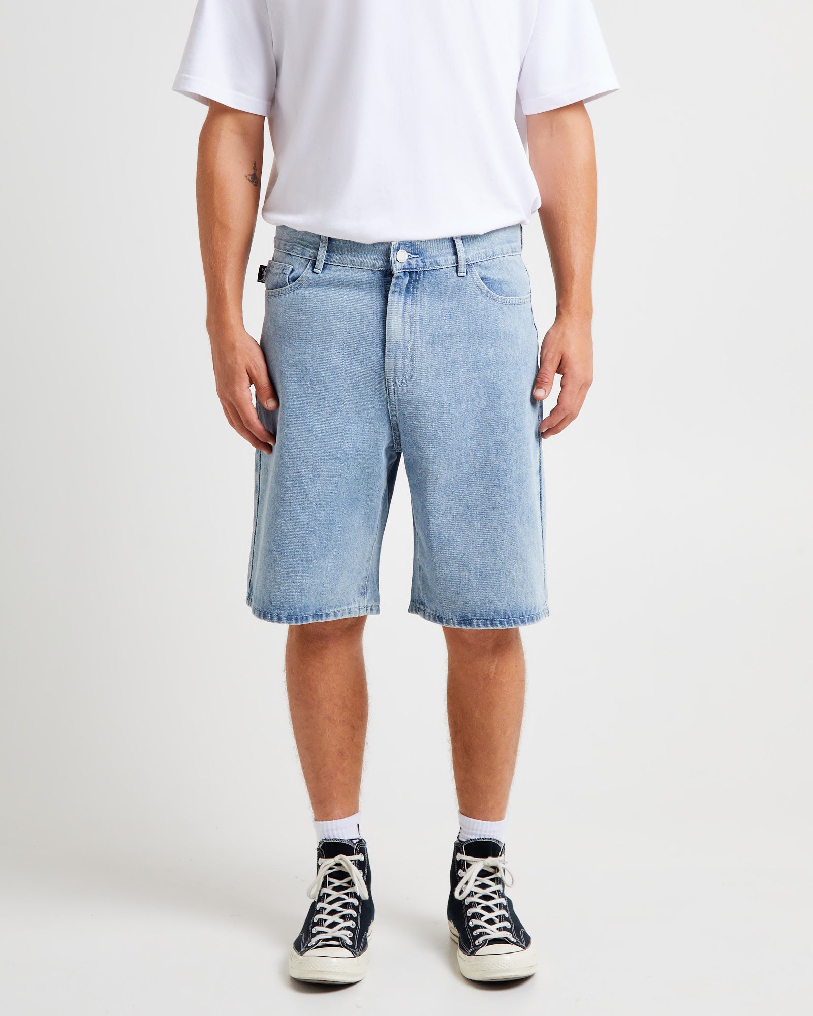 Premium Light Blue Big Ol Denim Shorts