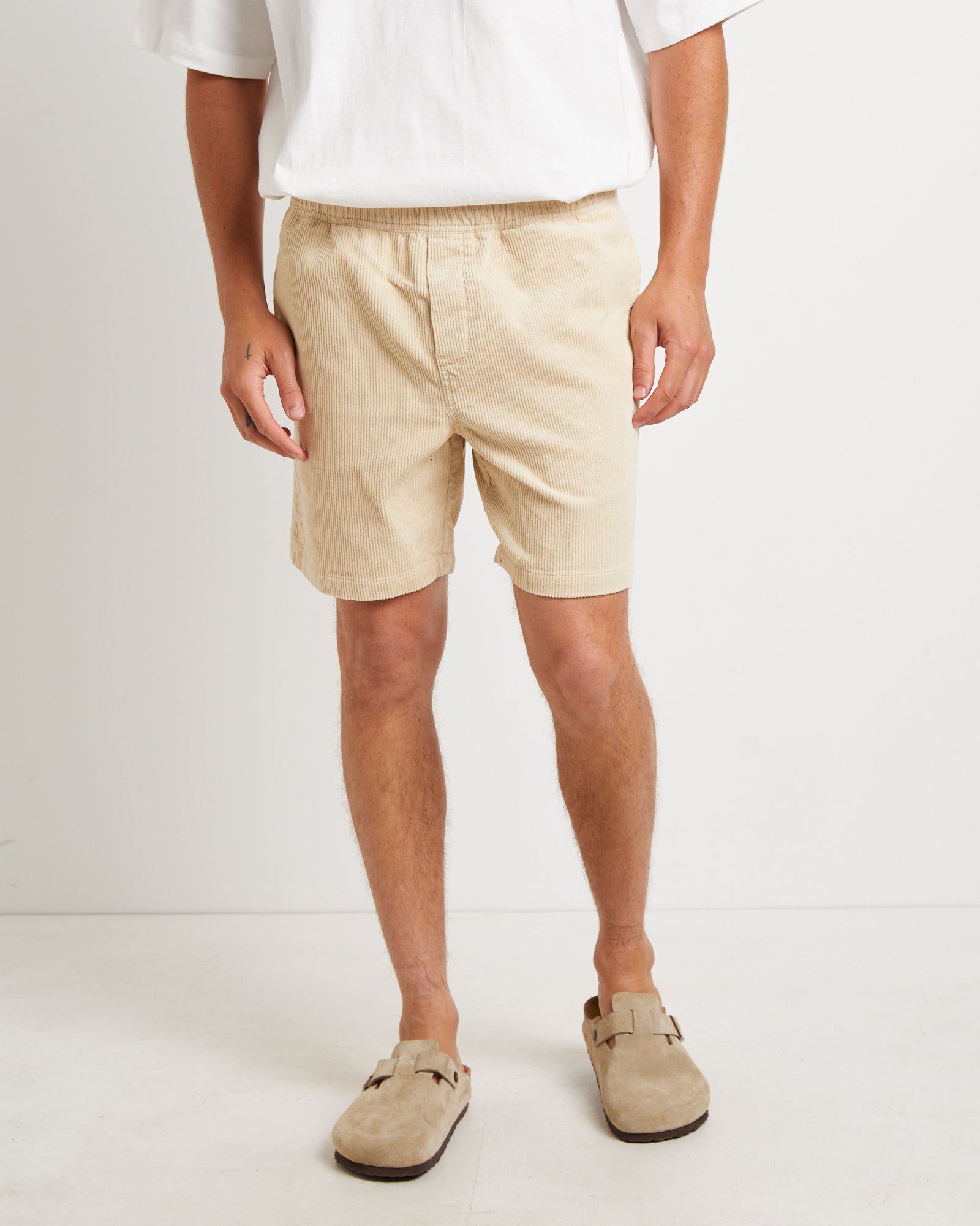 Premium Bedford Cord Shorts in Latte - Upgrade Your Summer Wardrobe