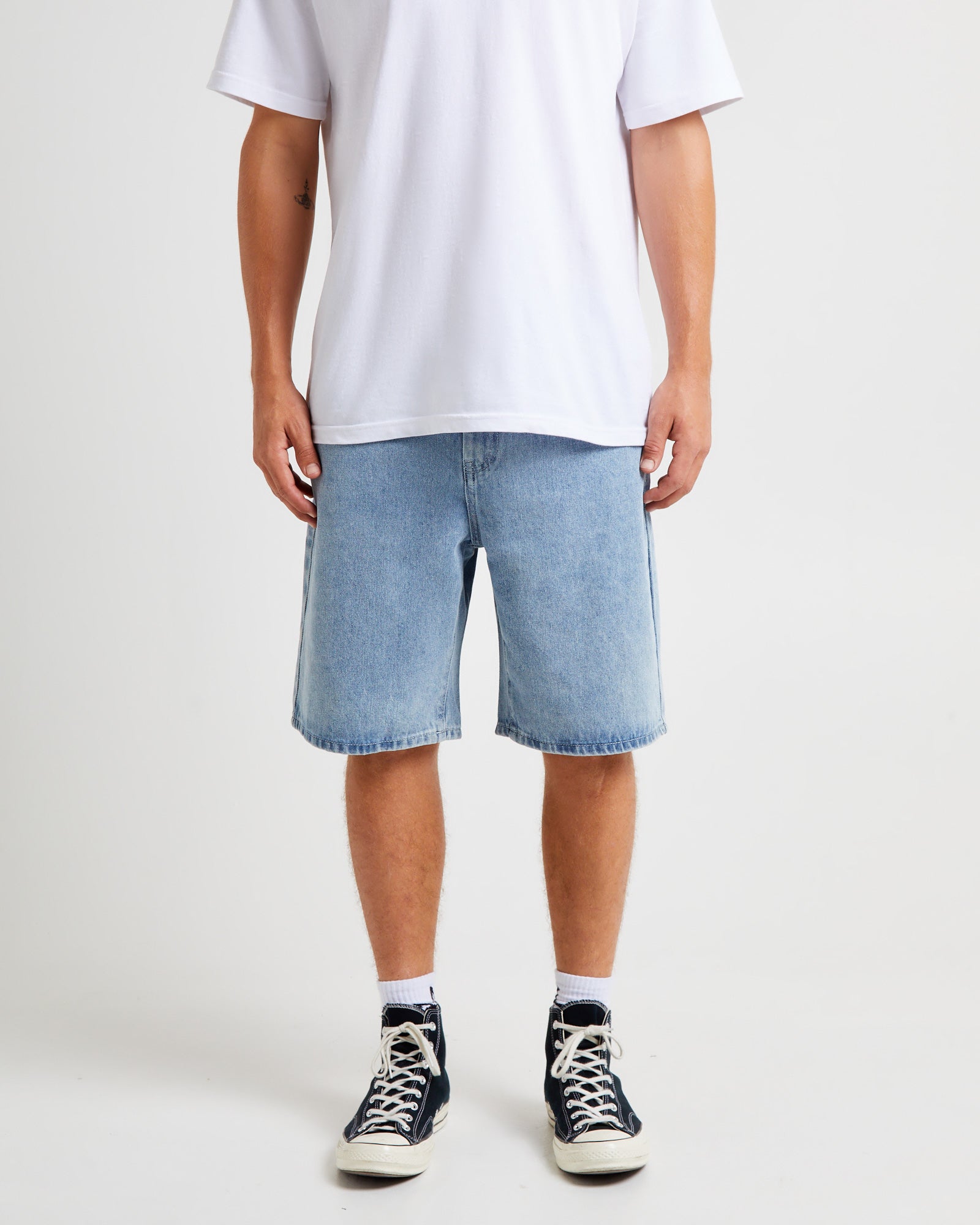 Premium Light Blue Big Ol Denim Shorts