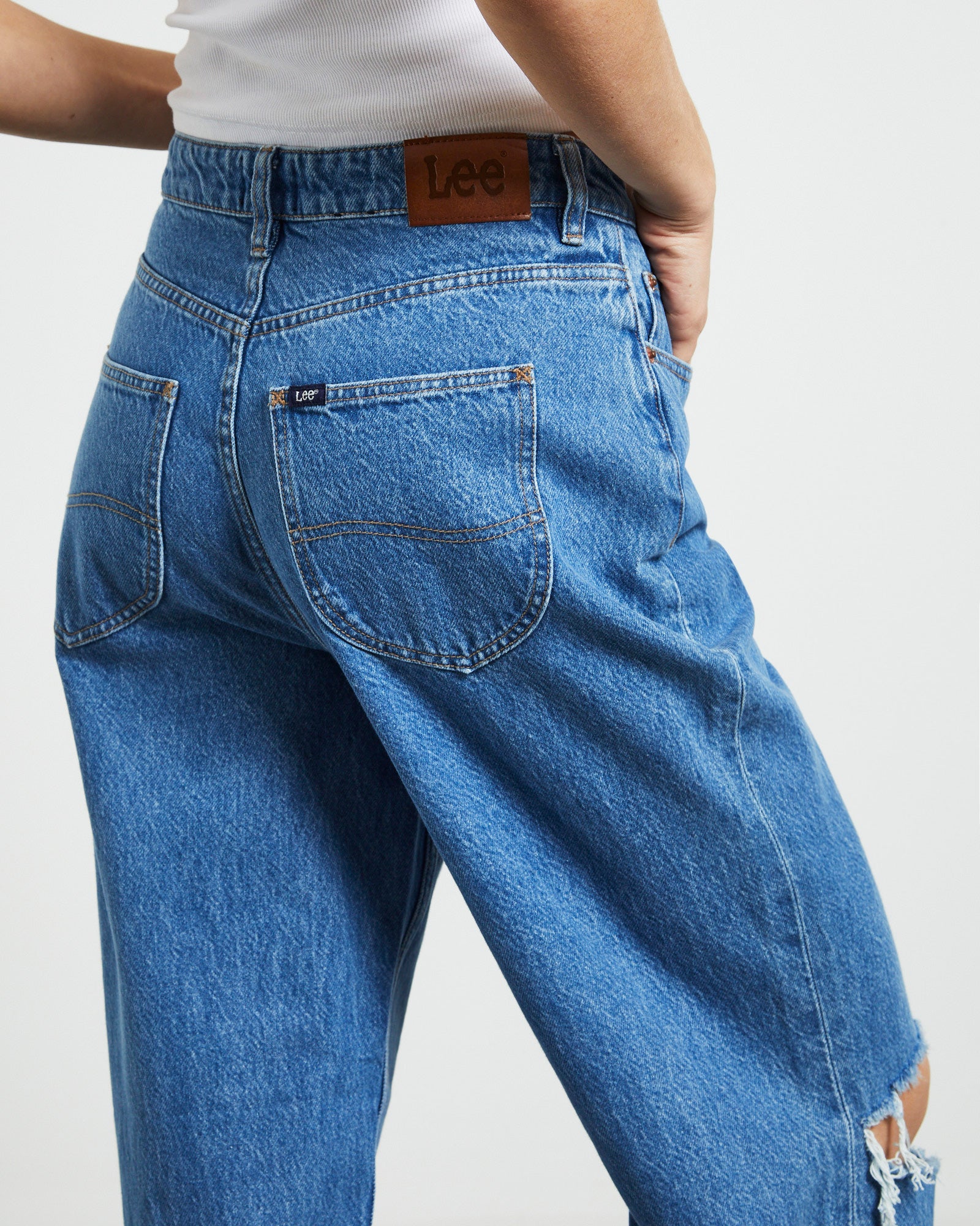 Premium High Baggy Next Decon Blue Jeans