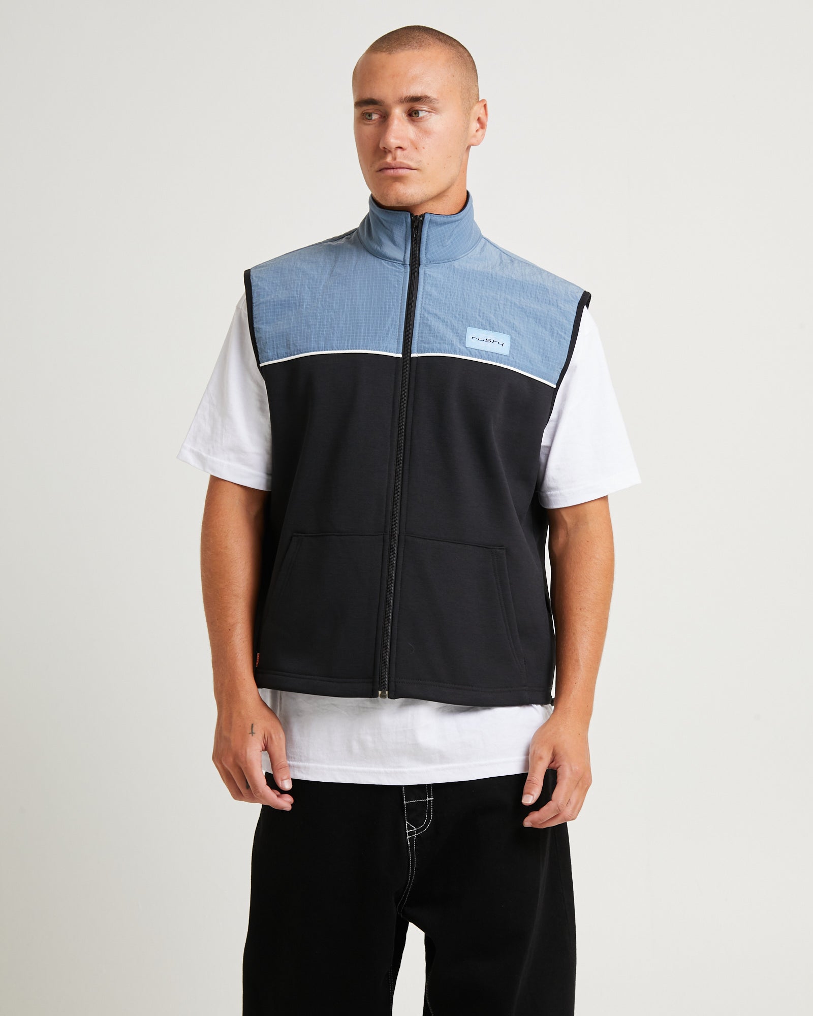 Premium Tekkers Unisex Fleece Vest in Coal