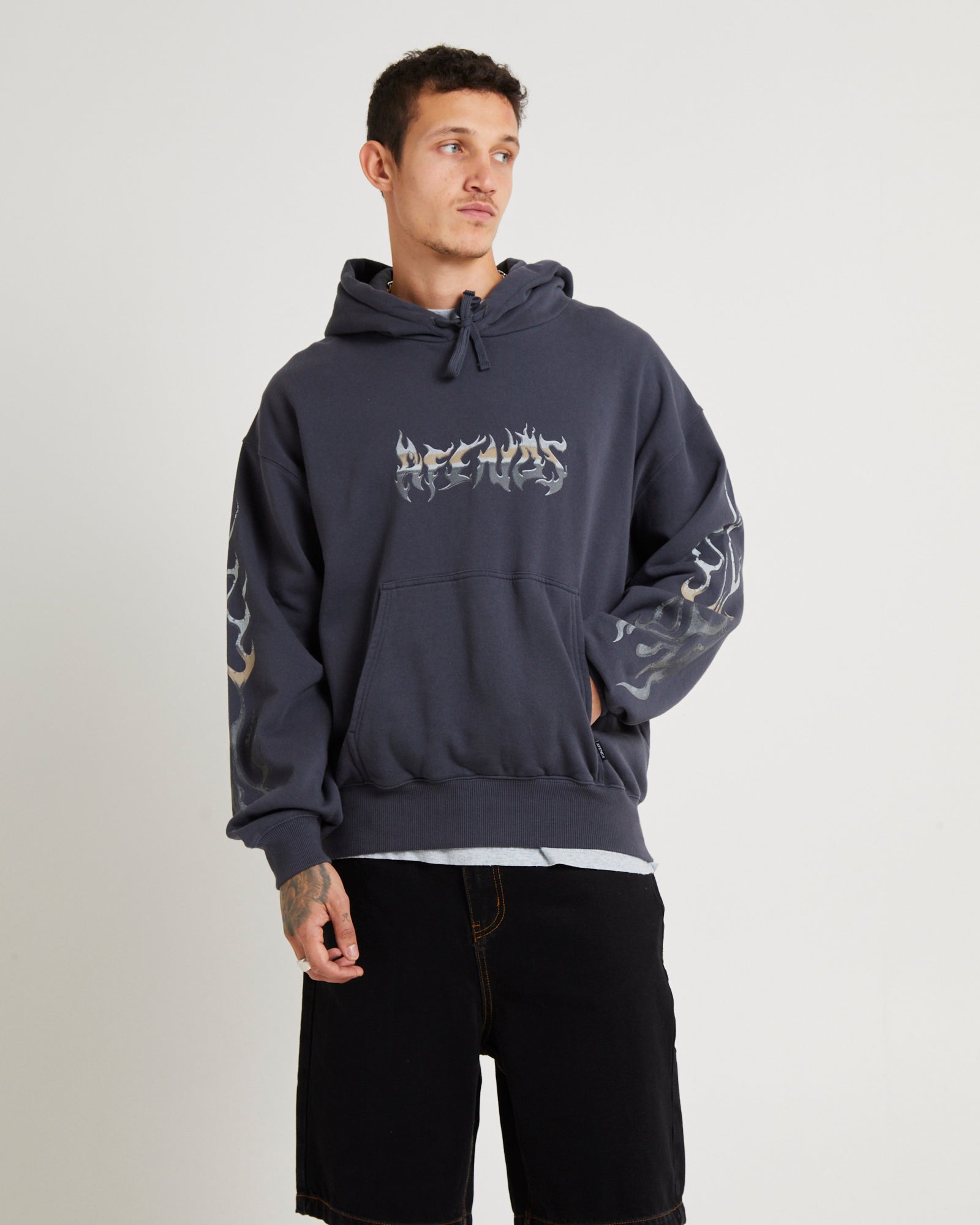 Premium Scorched Boxy Pull On Hood