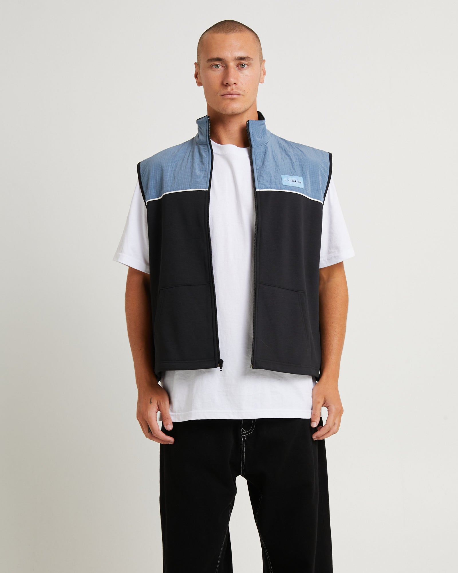 Premium Tekkers Unisex Fleece Vest in Coal
