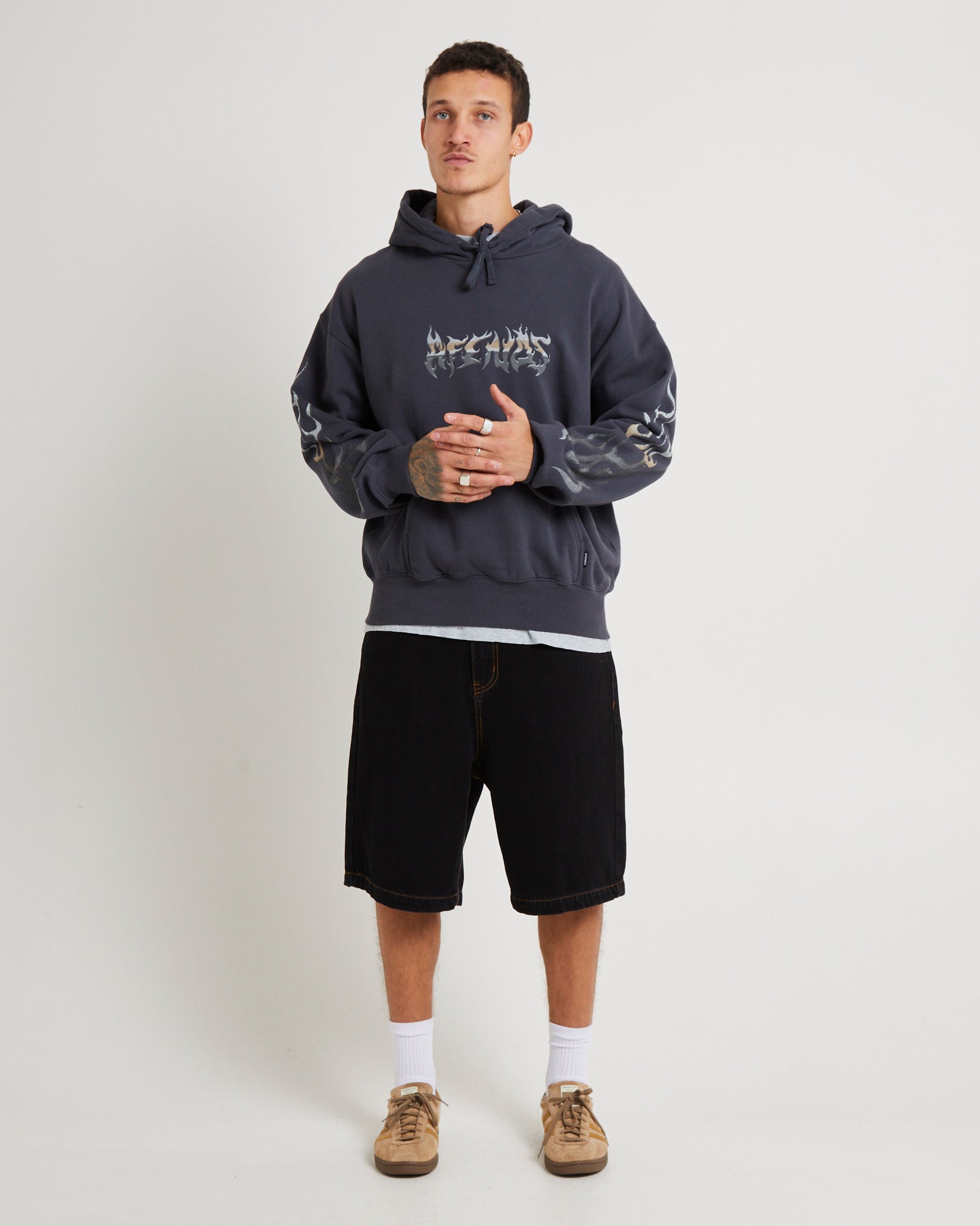 Premium Scorched Boxy Pull On Hood